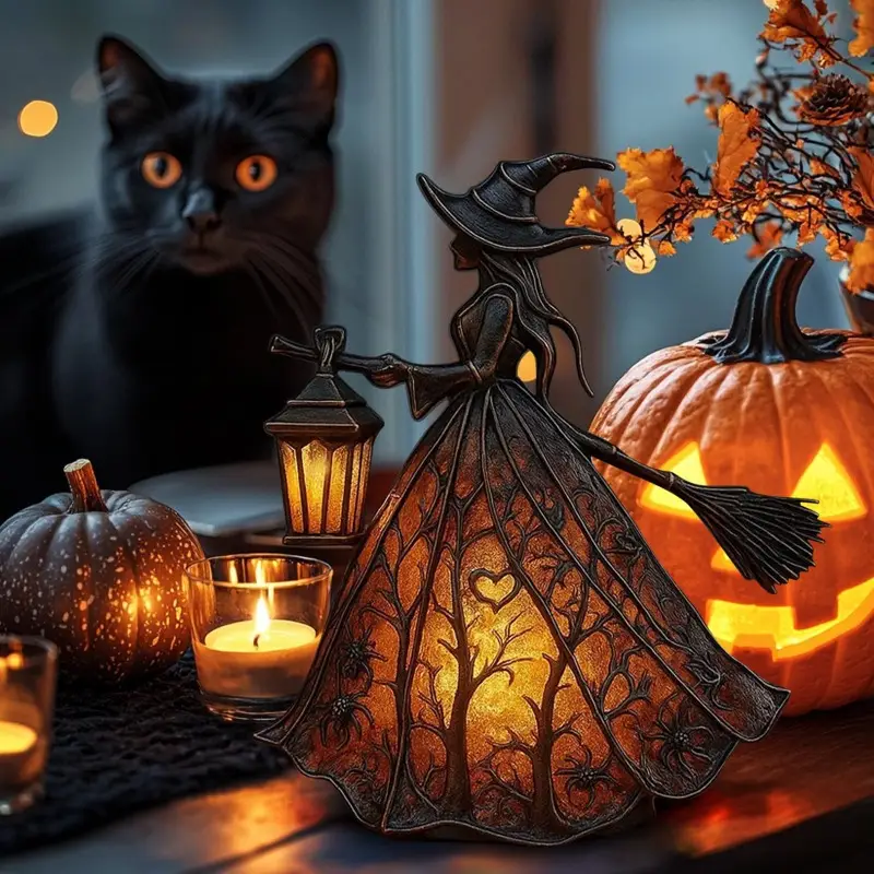 Dark Night Witch Lamp