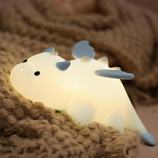 Squishy Silicone Cute Baby Dragon LED Night Light - Perfect Gift for Kids and Girls