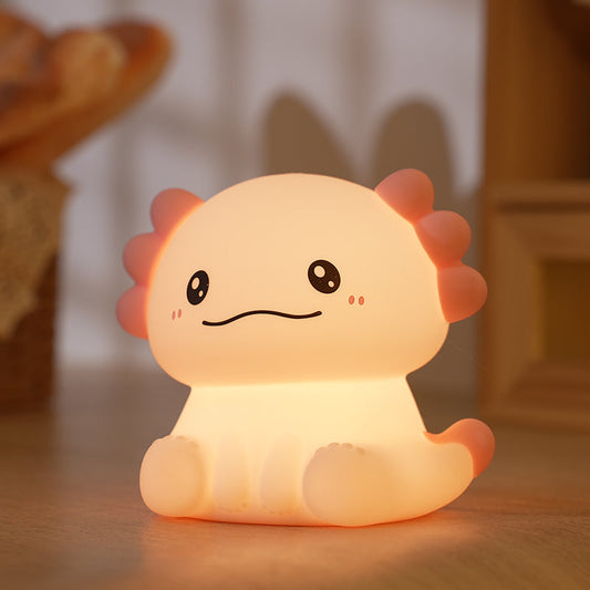 Axolotl Adorable Squishy Silicone Soft Night Light Lamp Best Gift for Girls Kids