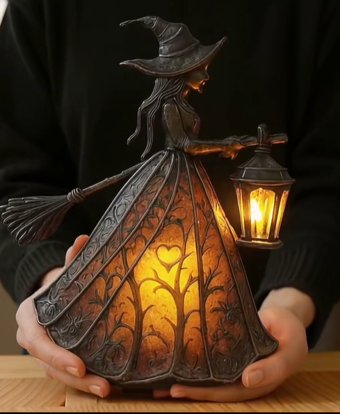 Dark Night Witch Lamp