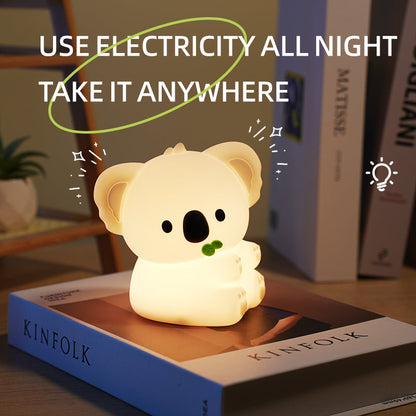 Squishy Silicone Koala LED Night Light - Perfect Gift for Kids and Girls
