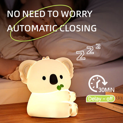 Squishy Silicone Koala LED Night Light - Perfect Gift for Kids and Girls