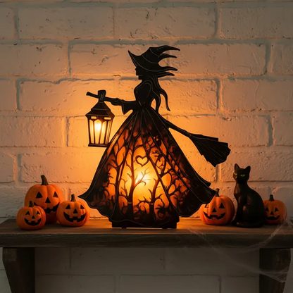 Dark Night Witch Lamp