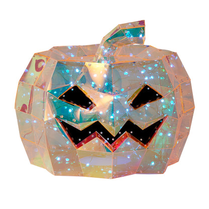 Prismatic Iridescent Pumpkin 16", LED lights