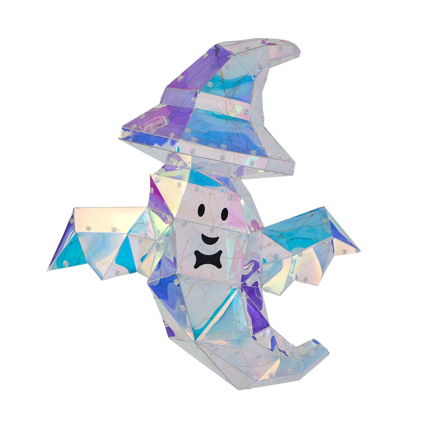Prismatic Iridescent Wizard Ghost 16", LED lights