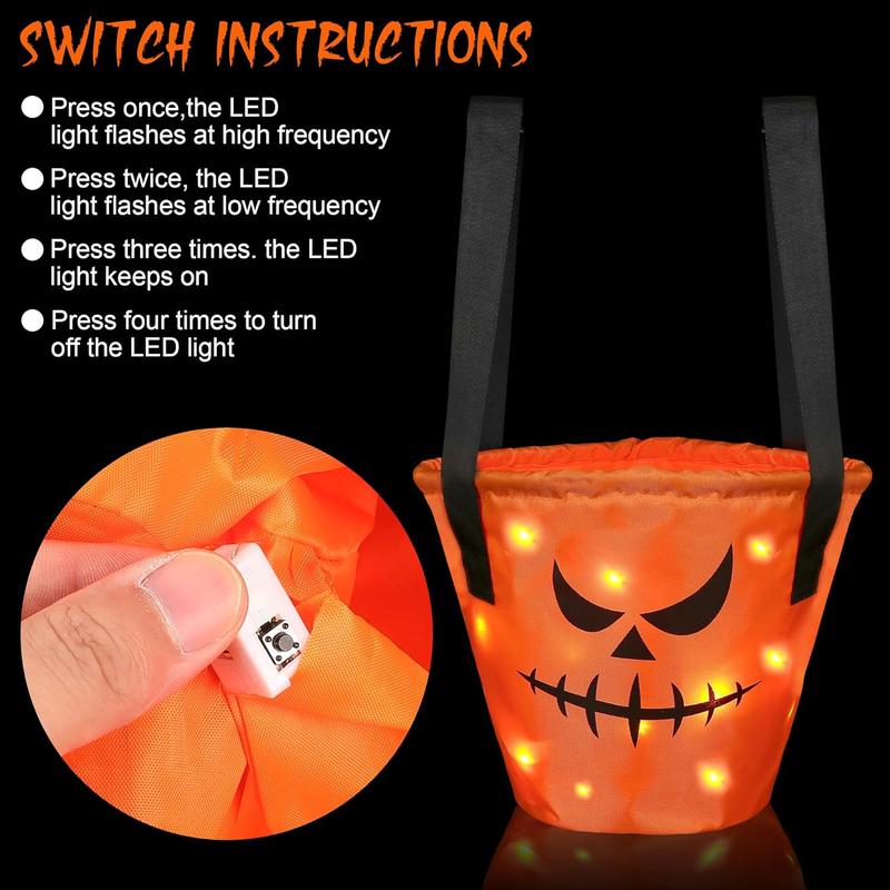 LED Halloween Candy Bucket