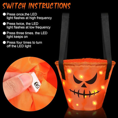 LED Halloween Candy Bucket