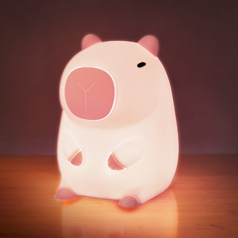 MeWaii® Capybara Full of Capy Squishy Night Light Figurines Adorable Set DIY Desk Collection Perfect Gift