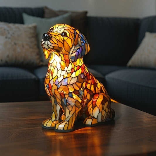 Spiritual Lys Golden Retriever Figurine