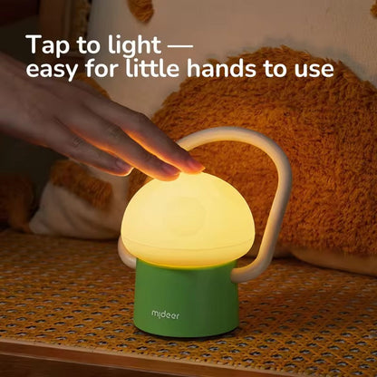 Mushroom Night Light Detachable Silicone Rotating Dimming Projection Mode Camping Flashlight Perftct Gift