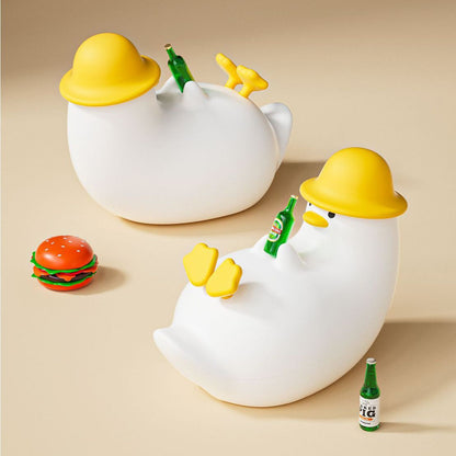 Beer Duck Silicone Night Light Relaxed Animal Lamp Phone Holder Bottle Bar Decor Perfect Gift